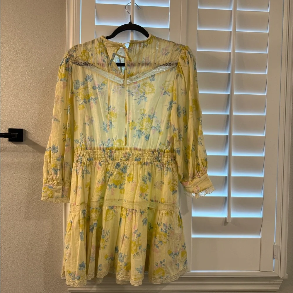 LoveShackFancy/Target Yellow Smocked Ruffled Sundress - Picture 6 of 6